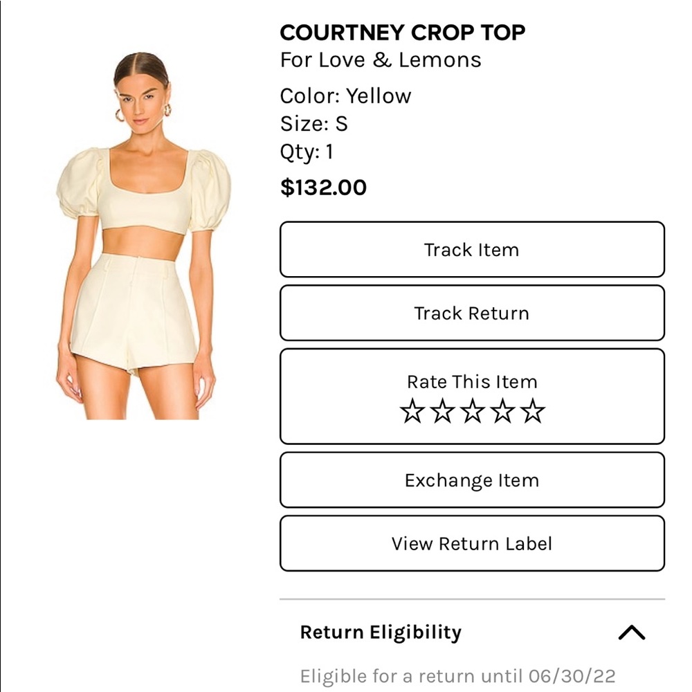 Courtney Crop Top and Short